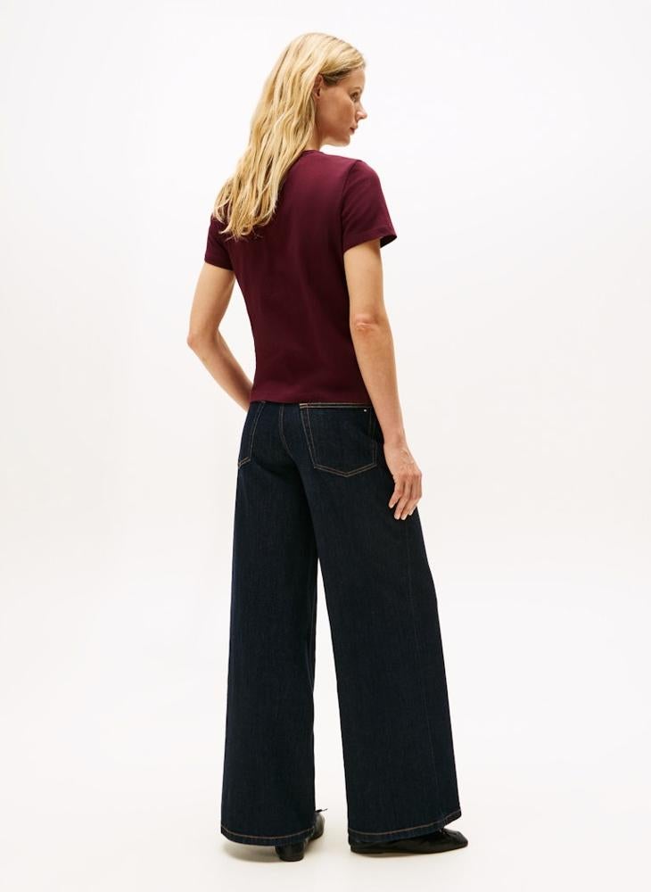 تومي هيلفيغر تيشيرت بياقة دائرية مزين برسمة - Image 2